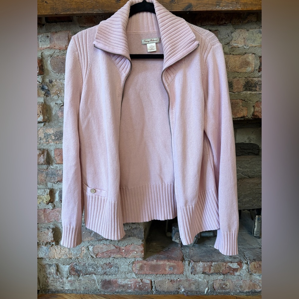 Tommy Bahama Light Pink Cowl Neck Sweater